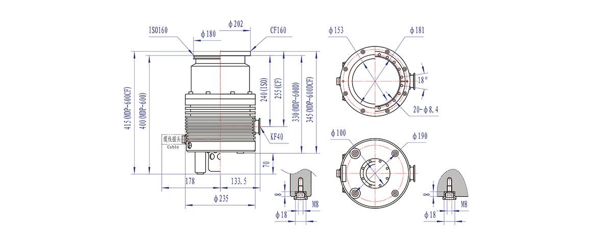 Turbo-H600-MD渦輪分子泵